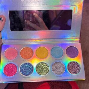 Morphe Vibrant Eyeshadow Palette with Pink, Orange, Yellow, Blue, Purple